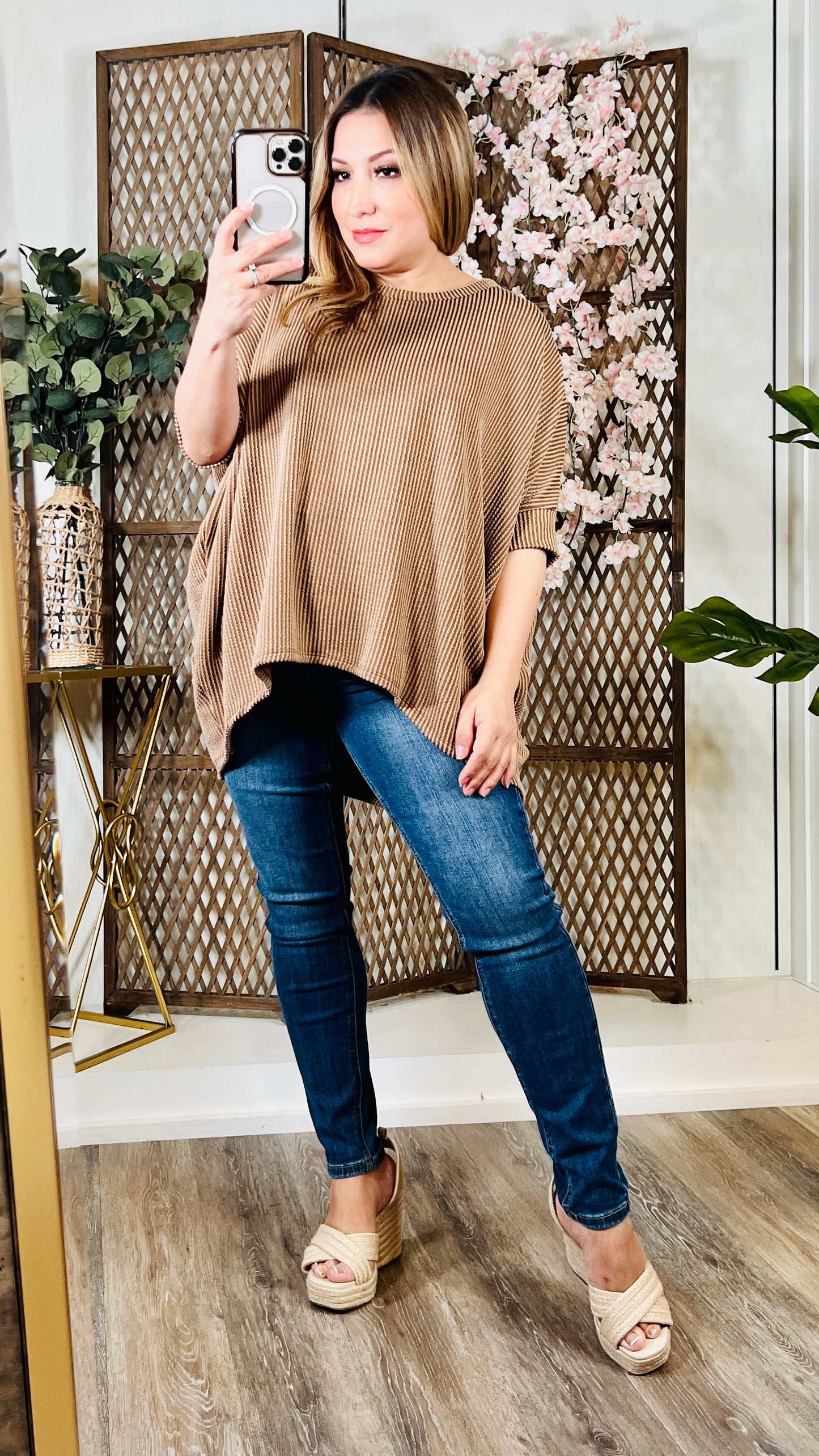 Mocha Tunic Top