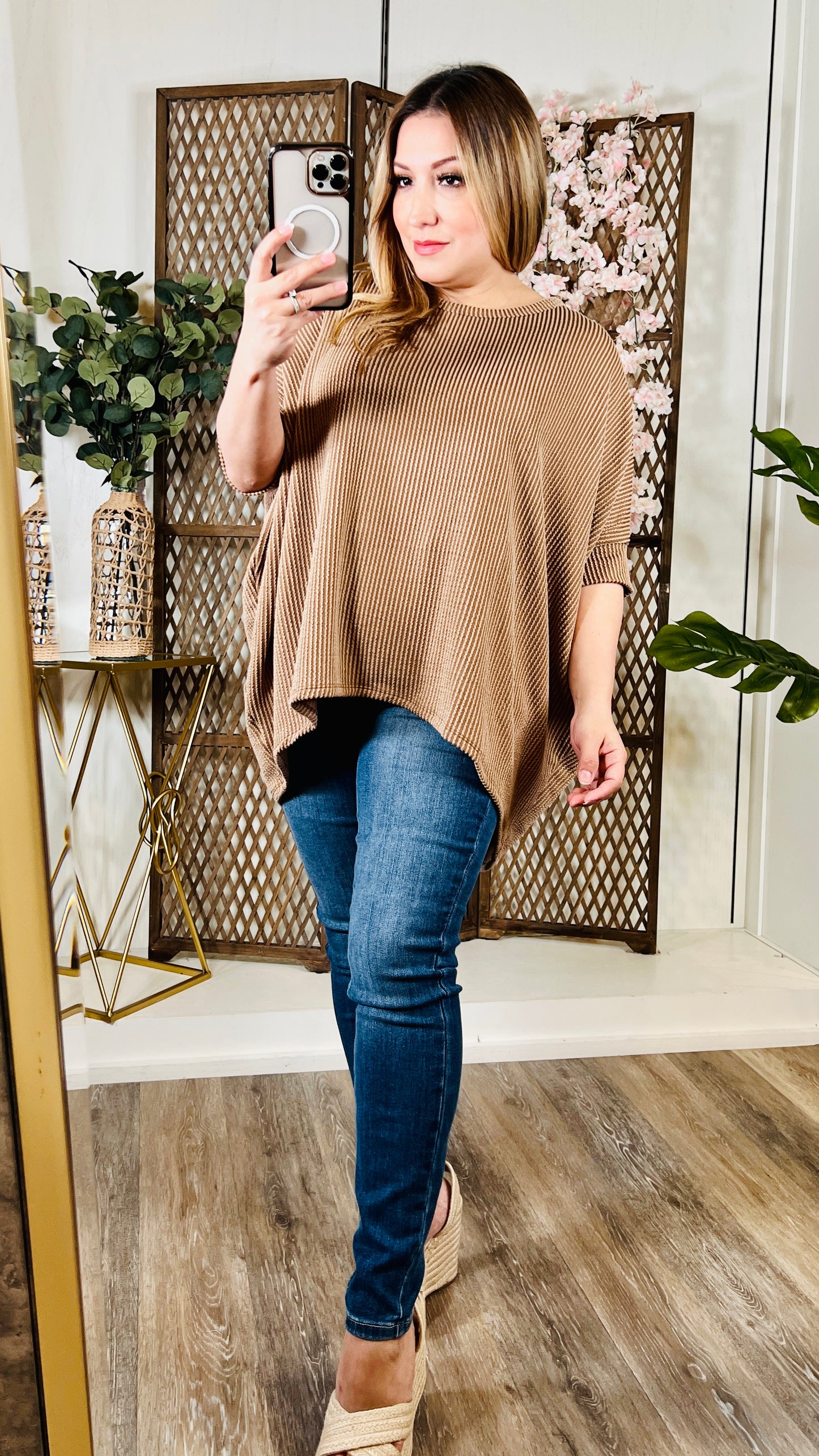 Mocha Tunic Top