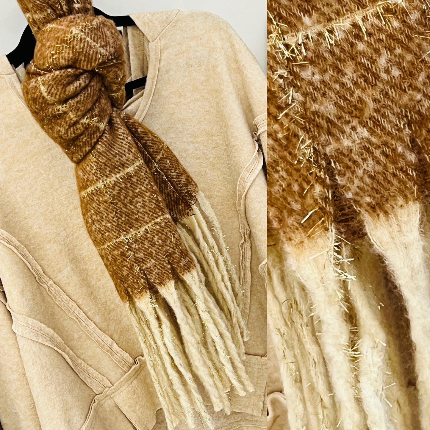 Striped Scarf (Camel)