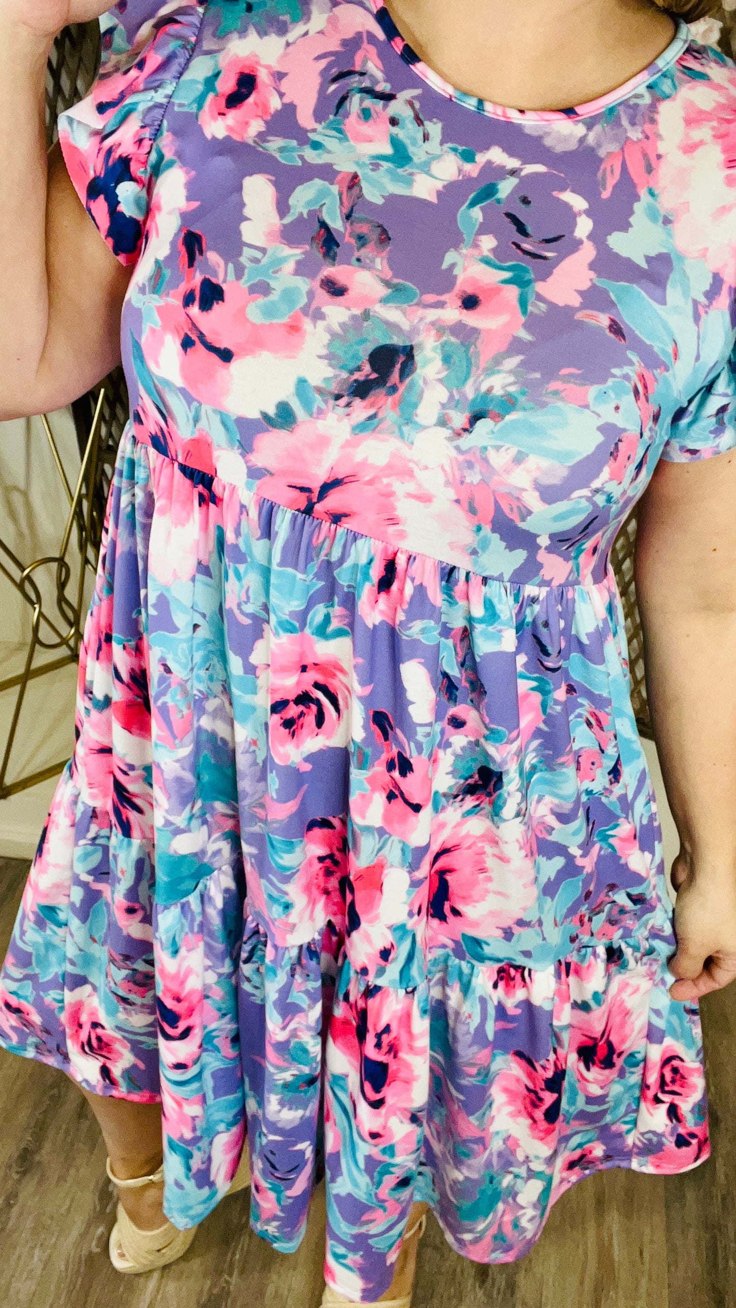 Floral Tiered Dress