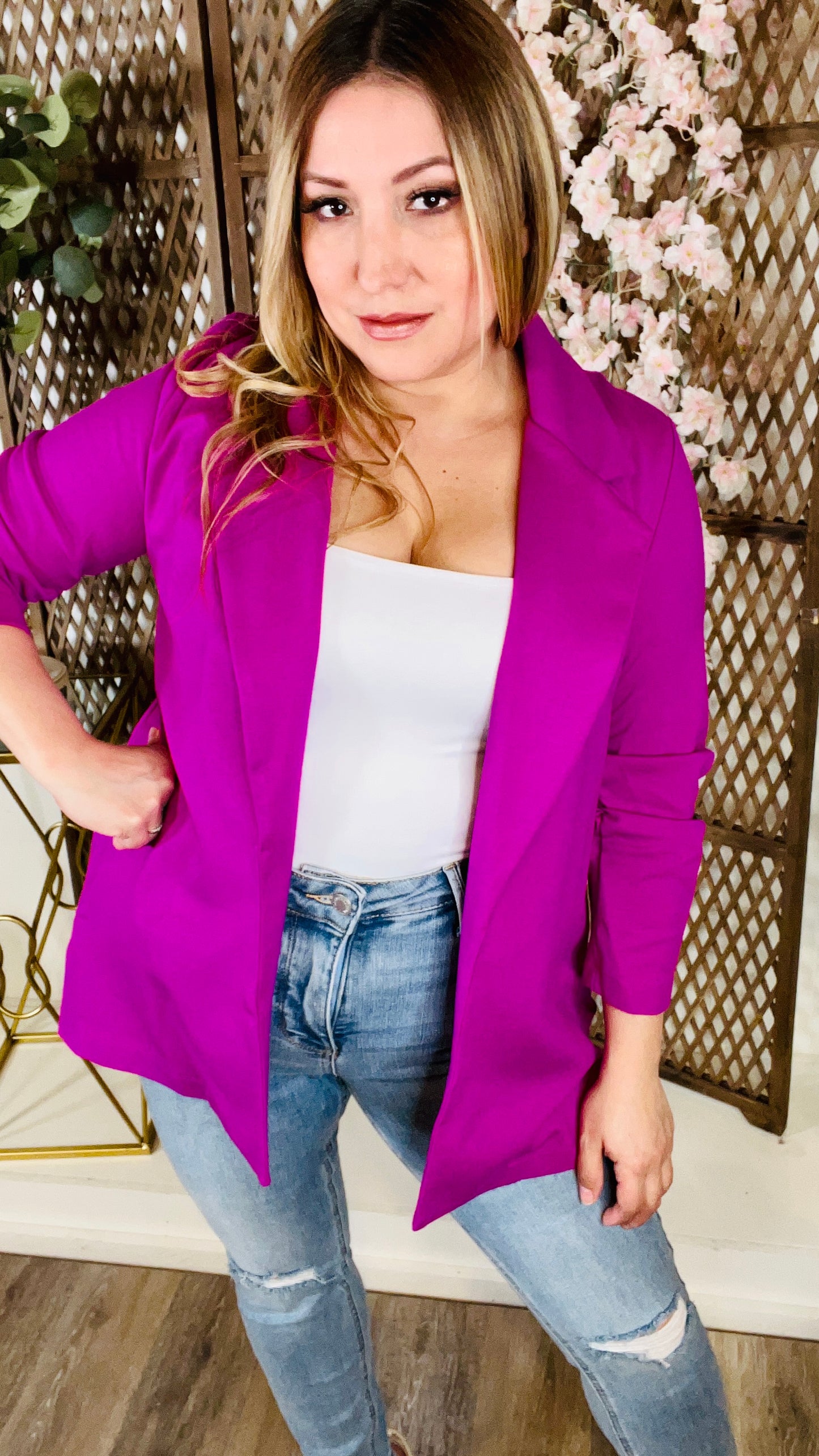 Magenta Magic Blazer