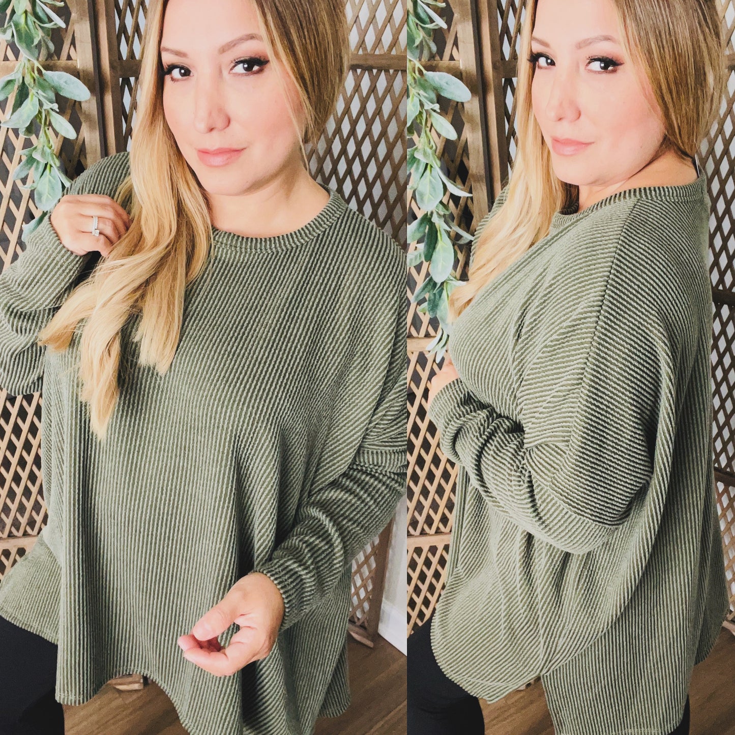 Long Sleeve Tunic: Olive