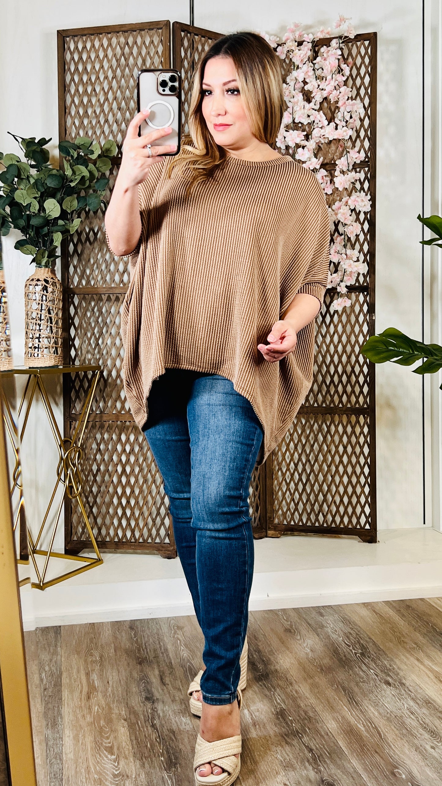 Mocha Tunic Top