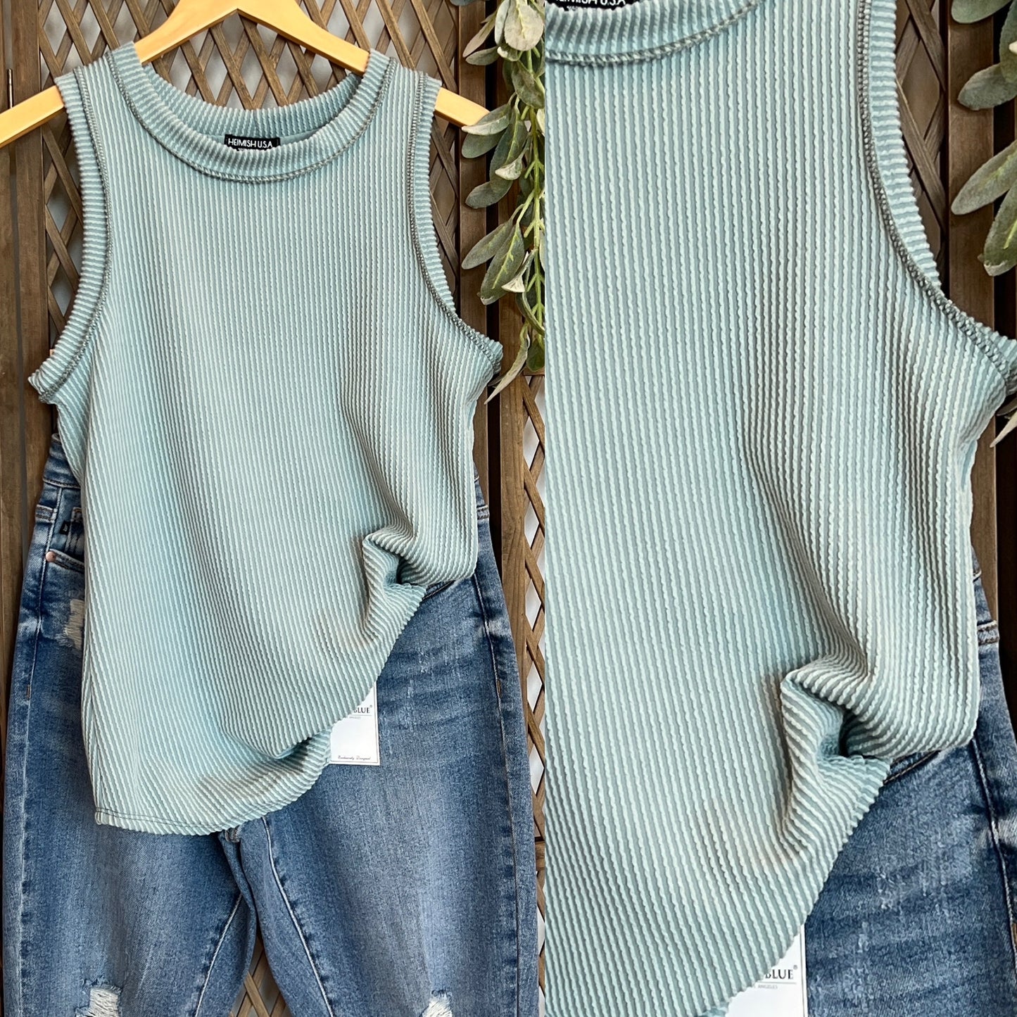 DK Sage Soft Ribbed Tank