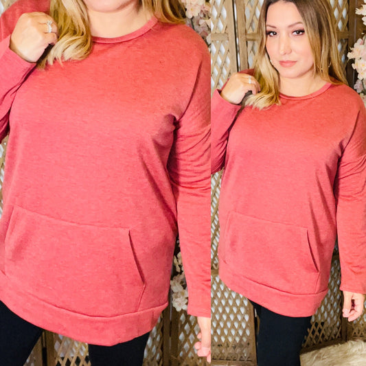 French Terry Sweatshirt (Red)