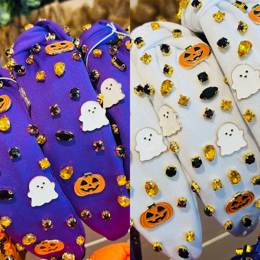 Halloween Headband Ghosts & Pumpkin